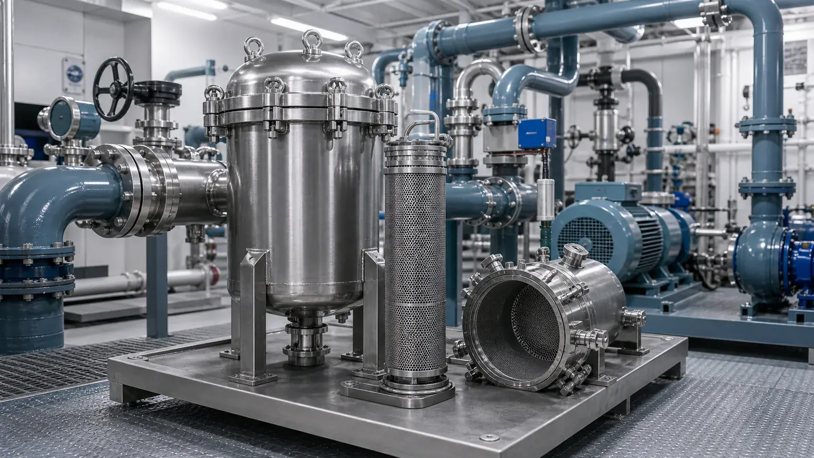 Water treatment, marine, and high-flow screening