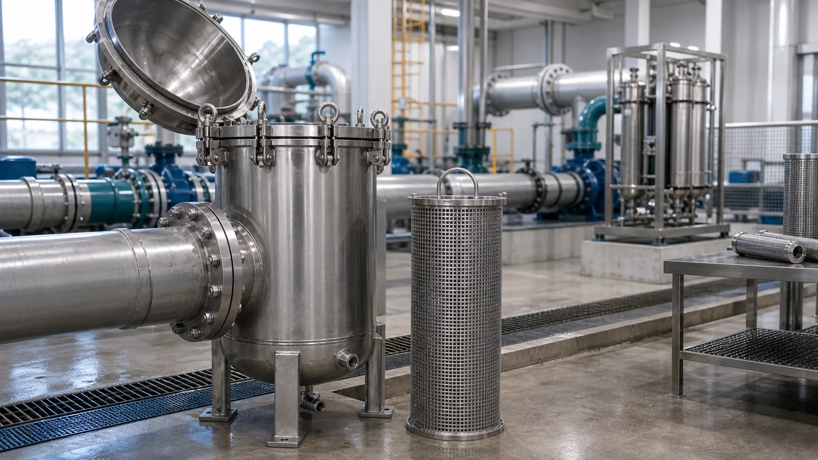 Water treatment, marine, and high-flow screening