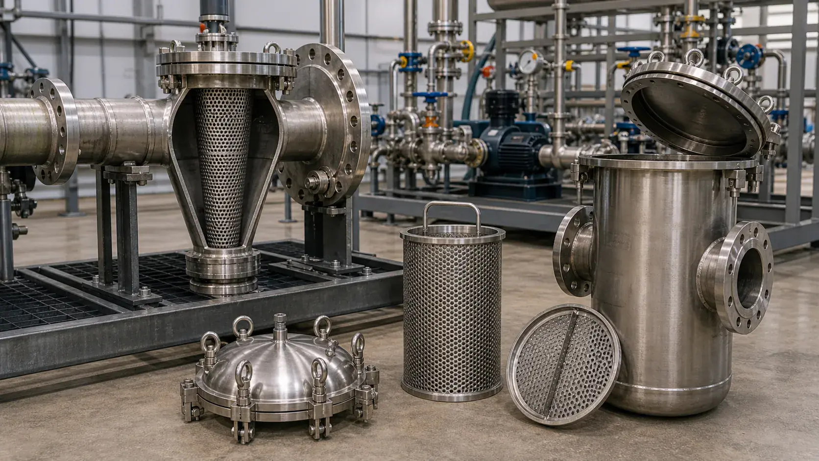 Chemical and industrial process filtration